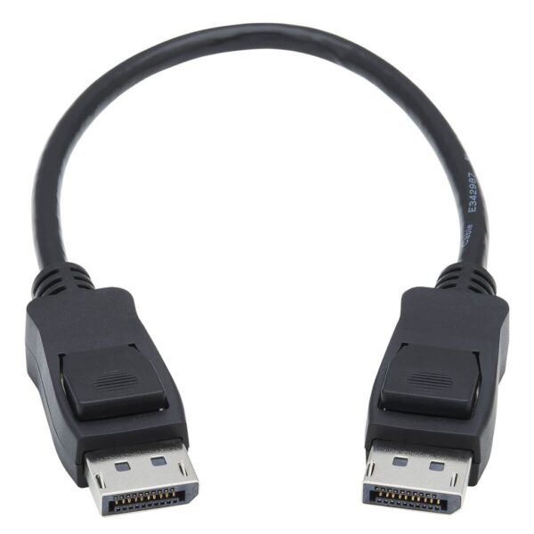 Tripp Lite series DisplayPort 1.4 Cable with Latching Connectors, 8K (M/M), Black, 1 ft. (0.31 m)