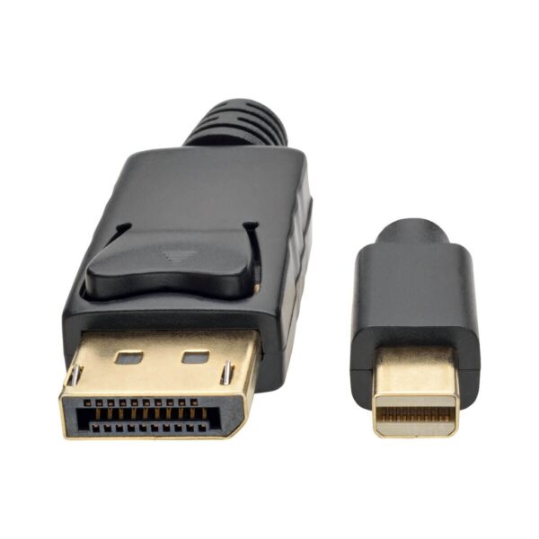 Tripp Lite series Mini DisplayPort to DisplayPort Adapter Cable, 4K 60Hz (M/M), DP Latching Connector, Black, 3 ft. (0.9 m)
