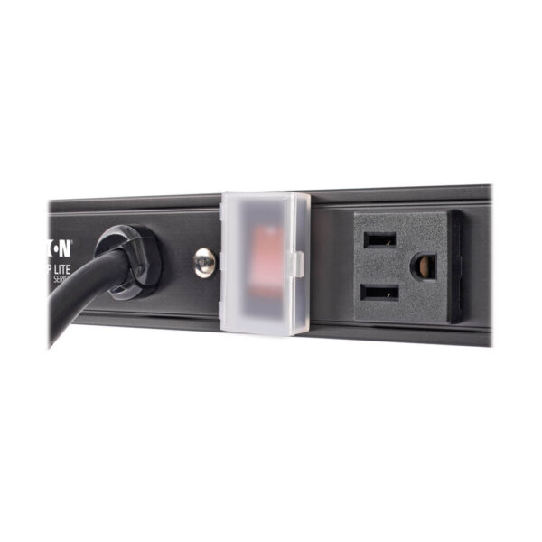 e2b9770b9a2645e02d851597226dbe64 Tripp Lite series 12-Outlet Vertical Power Strip, 120V, 15A, NEMA 5-15P, 15 ft. (4.57 m) Cord, 36 in., Black Housing