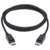e2c6464e9cd5978854695d6cec74f5e4 Tripp Lite series DisplayPort 1.4 Cable with Latching Connectors, 8K (M/M), Black, 6 ft. (1.8m)