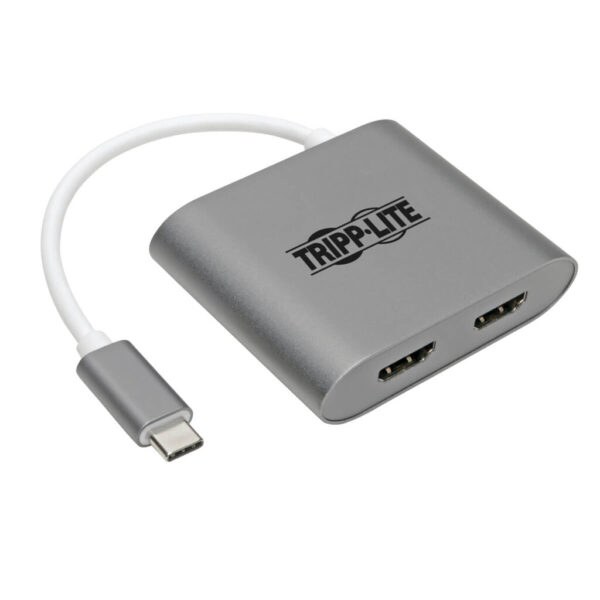 Tripp Lite series USB-C Adapter, Dual HDMI 4K MST Adapter (M/2xF), Gray