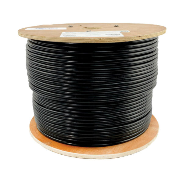 e2e591da33d8fc2b1f4bf2e7c34030a5 Tripp Lite series Cat5e 350 MHz Solid Core Plenum-Rated (UTP) PVC Bulk Ethernet Cable - Black, 1000 ft. (304.8 m), TAA