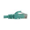 Tripp Lite series Cat6a 10G Snagless Molded UTP Ethernet Cable (RJ45 M/M), PoE, Aqua, 6 in. (15 cm)