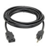 Tripp Lite series Desktop Computer Power Cable, NEMA 5-15P to C13 - 10A, 125V, 18 AWG, 12 ft. (3.66 m), Black
