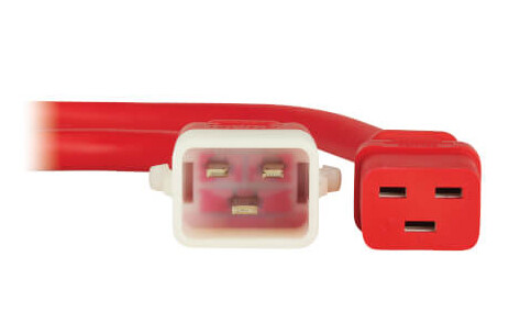 Tripp Lite series PDU Power Cords, C19 to P-Lock C20 - Heavy-Duty, 20A, 250V, 12 AWG, 6 ft. (1.8 m), Red, 6 Pack