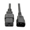 e3342d175581fbe89adbebc80a3c0db8 Tripp Lite series Power Cord, C19 to C14 - Heavy-Duty, 15A, 250V, 14 AWG, 2 ft. (0.61 m), Black