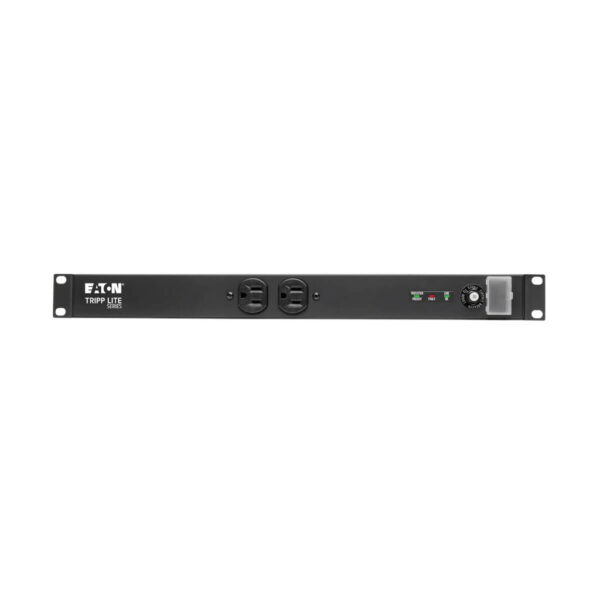 Tripp Lite series Isobar 12-Outlet Network Server Surge Protector, 15 ft. (4.57 m) Cord with L5-20P Plug, 3840 Joules, Diagnostic LEDs, 1U Rackmount