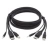 e36ab0e01e4c96c9ca6580c1cc37f56b Tripp Lite series DisplayPort KVM Cable Kit, 3 in 1 - 4K DisplayPort, USB, 3.5 mm Audio (3xM/3xM), 4:4:4, 6 ft. (1.83 m), Black