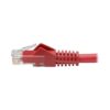 Tripp Lite series Cat6 Gigabit Snagless Molded (UTP) Ethernet Cable (RJ45 M/M), PoE, Red, 6-in. (15.24 cm)