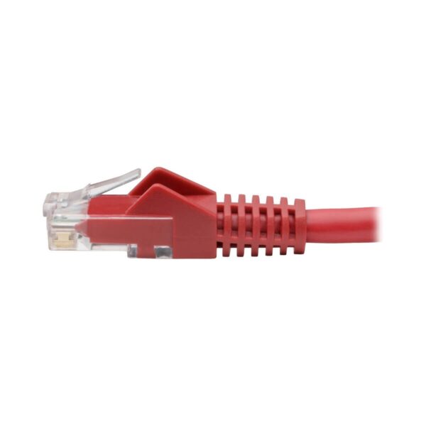 Tripp Lite series Cat6 Gigabit Snagless Molded (UTP) Ethernet Cable (RJ45 M/M), PoE, Red, 6-in. (15.24 cm)