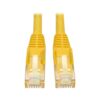 Tripp Lite series Cat6 Gigabit Snagless Molded (UTP) Ethernet Cable (RJ45 M/M), PoE, Yellow, 4 ft. (1.22 m)