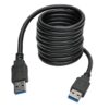 e3b3a61a90ba4bcf21b7a69b02ce3816 Tripp Lite series USB 3.0 SuperSpeed A/A Cable (M/M), Black, 6 ft. (1.83 m)