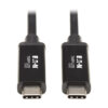 e3ba53f75f228347500ecc29e6c6dd6f Tripp Lite series Thunderbolt 3 Passive Cable (M/M) - 20 Gbps, 5A 100W Power Delivery, 4K/60 Hz, 1.5 m (5 ft.), Black