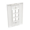 e3d491a60c951239e95cc20df20ed955 Tripp Lite series 6-Port Keystone Single-Gang Faceplate, White, TAA - N080-106