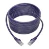 e3f33d13add87cfbb2594417abedd12c-1 Tripp Lite series Cat6 Gigabit Snagless Molded (UTP) Ethernet Cable (RJ45 M/M), PoE, Purple, 15 ft. (4.57 m)
