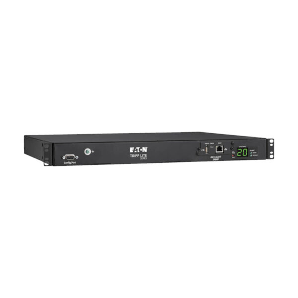 e3f7f16e000ece8c6128abf86da18c07 Tripp Lite series 3.8kW 200–240V Single-Phase ATS/Monitored PDU - 8 C13 and 2 C19 Outlets, Dual C20 Inlets, 12 ft. Cords, Network Card, 1U, TAA