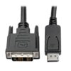 Tripp Lite series DisplayPort to DVI Adapter Cable (DP with Latches to DVI-D Single Link M/M), 3 ft. (0.9 m)
