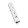 e449b34183f928328eec529f75ec0b3e Tripp Lite series Safe-IT Medical-Grade Power Strip, UL 1363, 6x Hospital-Grade Outlets, Antimicrobial, 1.5 ft. (0.45 m) Cord
