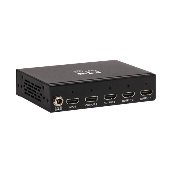 Tripp Lite series 4-Port HDMI Splitter - 4K @ 60 Hz, 4:4:4, Multi-Resolution Support, HDR, HDCP 2.2, TAA