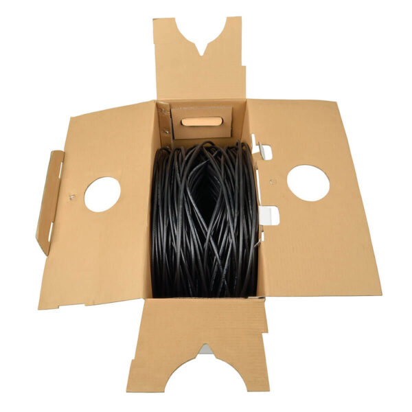 e4d993a96128a94c87fdebc89a95e4d2 Tripp Lite series RG6/U Quad-Shield CMR-Rated Coaxial Cable, Black, 1000 ft. (304.8 m)