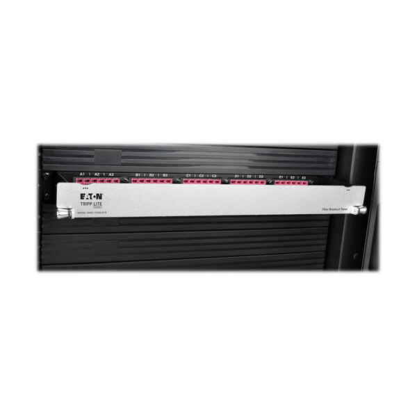 e4e3b047d6ab615e259f7d0023f3493a Tripp Lite series 40/100Gb Fiber Breakout Patch Panel, 40Gb to 4 x 10Gb, 100Gb to 4 x 25Gb, 15 MTP QSFP to 60 LC Duplex OM4 50/125 Multimode Ports, 1U