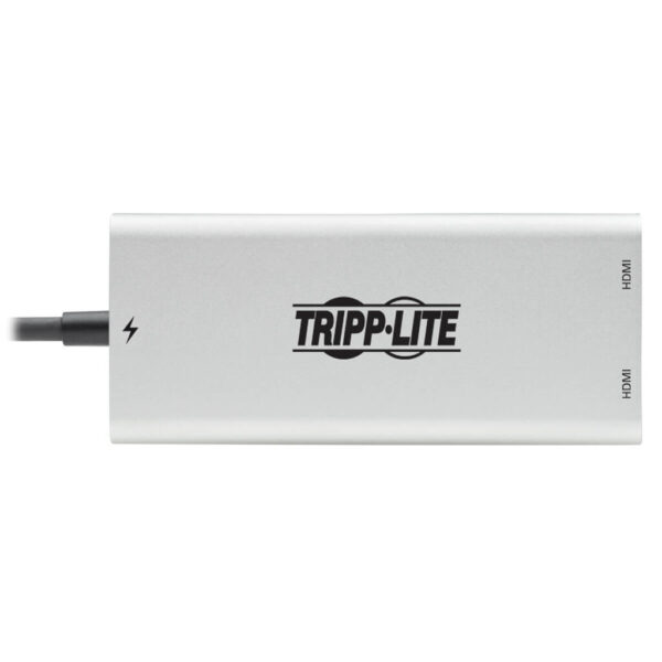 e52cda6effa615e798d2cfb8e2144edc Tripp Lite series Dual-Monitor Thunderbolt 3 to HDMI Adapter (M/2xF) - 4K 60 Hz, 4:4:4, Silver