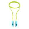 Tripp Lite series 100G Duplex Multimode 50/125 OM5 Fiber Optic Cable, Lime Green, LC/LC, 1 m (3.3 ft.)