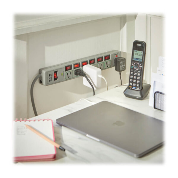 Tripp Lite series Eco-Surge 7-Outlet Surge Protector, 6 ft. (1.83 m) Cord, 1080 Joules, Individually-Controlled