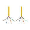 Tripp Lite series Cat5e 350 MHz Solid Core (UTP) PVC Bulk Ethernet Cable - Yellow, 1000 ft. (304.8 m), TAA