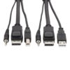 e59897bd5b9ecd9ca6420aa459a32768 Tripp Lite series DisplayPort KVM Cable Kit, 3 in 1 - 4K DisplayPort, USB, 3.5 mm Audio (3xM/3xM), 4:4:4, 6 ft. (1.83 m), Black