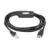 e5a8337d1ce5f1fb0e91bbcadc8b9c25 Tripp Lite series USB-A to RJ45 Rollover Console Cable (M/M) - Cisco Compatible, 250 Kbps, 6 ft. (1.83 m), Black