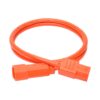 e5bb5bc81cec82f9b825a0fd8d16b8b3 Tripp Lite series PDU Power Cord, C13 to C14 - 10A, 250V, 18 AWG, 3 ft. (0.91 m), Orange