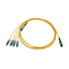 e5cd1b0c49170598b6cc8b498c31ba16 Tripp Lite series 40/100/400G Singlemode 9/125 OS2 Breakout Fiber Optic Cable (12F MTP/MPO-APC to 4x Duplex SN-UPC F/M), LSZH, Yellow, 2 m (6.6 ft.)