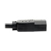Tripp Lite series Y Splitter Power Cable, NEMA 5-15P to 2x C13 - 10A, 125V, 18 AWG, 1.5 ft. (0.45 m), Black