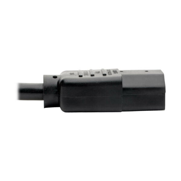 Tripp Lite series Y Splitter Power Cable, NEMA 5-15P to 2x C13 - 10A, 125V, 18 AWG, 1.5 ft. (0.45 m), Black
