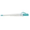 Tripp Lite series 100G Duplex Multimode 50/125 OM4 Armored Fiber Optic Cable (LC/LC Duplex M/M), LSZH, Aqua, 50 m (164 ft.)