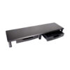Tripp Lite series Extra-Wide Dual-Monitor Riser with Storage Drawers, 39 x 11 in., Black, TAA