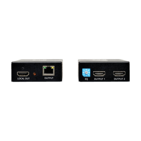 Tripp Lite series 1 x 2 HDMI over Cat5/6 Extender Kit, Box-Style Transmitter/Receiver for Video/Audio, Up to 150 ft. (45 m), TAA