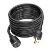 Tripp Lite series Power Extension Cord, NEMA L5-30P to NEMA L5-30R- Heavy-Duty, 30A, 125V, 10 AWG, 15 ft. (4.57 m), Black, Locking Connectors