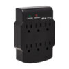 Tripp Lite series 6-Outlet Surge Protector, Direct Plug-In, 750 Joules, Diagnostic LED, Black
