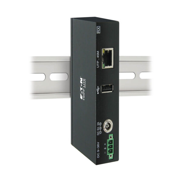 Tripp Lite series 1-Port Industrial USB over Cat6 Extender, ESD Protection, PoC - USB 2.0, Mountable, 150 ft. (45.72 m), TAA