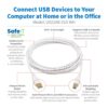 e7625dcb81eee83f42416dd7e4e1008f Tripp Lite series Safe-IT USB 2.0 A to B Antibacterial Cable (M/M), White, 10 ft. (3.05 m)
