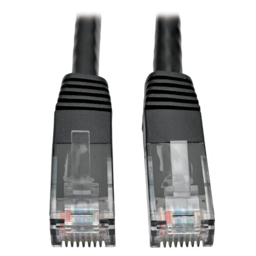 Tripp Lite series Cat6 Gigabit Molded (UTP) Ethernet Cable (RJ45 M/M), PoE, Black, 35 ft. (10.67 m)