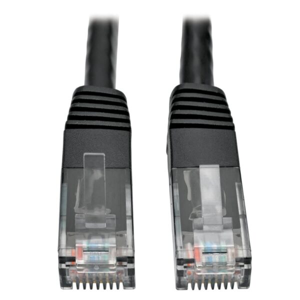 Tripp Lite series Cat6 Gigabit Molded (UTP) Ethernet Cable (RJ45 M/M), PoE, Black, 35 ft. (10.67 m)