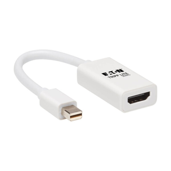 e78944e18b0313d9263135582a492ba8 Tripp Lite series Mini DisplayPort to HDMI Active Adapter Video Converter (M/F) - 4K 60 Hz, HDR, DP 1.2, White, 6 in.