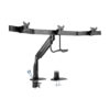 Tripp Lite Safe-IT Triple-Display Desk Clamp/Grommet Mount, Gas Spring Arm, Antimicrobial Tape, for 17 to 32 in. Displays - DMPDT1732AM