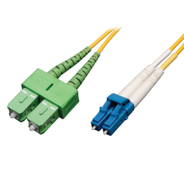 Tripp Lite series Duplex Singlemode 9/125 Fiber Patch Cable (LC to SC/APC), 2M (6 ft.)