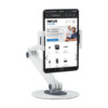 e7ede3e144ef6c31d3473c730f6abceb Tripp Lite series Full-Motion Flexible Long-Arm Desktop Smartphone and Tablet Mount, White