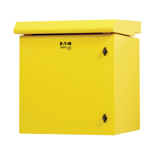 Tripp Lite series SmartRack Industrial Enclosure - NEMA 3R, Wall Mount, Metal, Locking, Fan With Thermal Switch, 23 in. Depth, 12U, Yellow