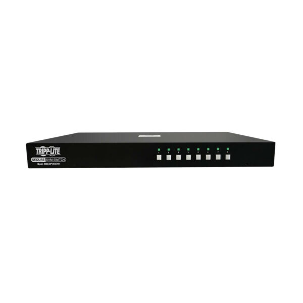 e80abd0d1cb6986db79361d41fd7b8e2 Secure KVM Switch, 8-Port, Single Head, DisplayPort to DisplayPort, 4K, NIAP PP4.0, Audio, CAC, TAA